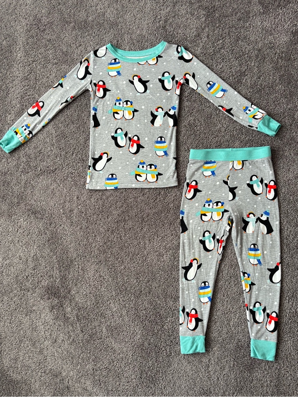 Little Sleepies Penguin Party Pajama Set 2T